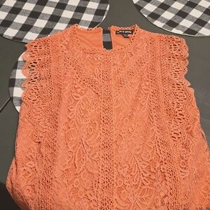 Cable and gauge blouse